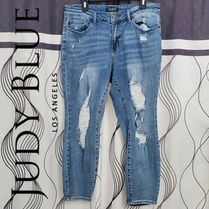 Judy Blue Destroyed Relaxed Fit Jeans Size 14W